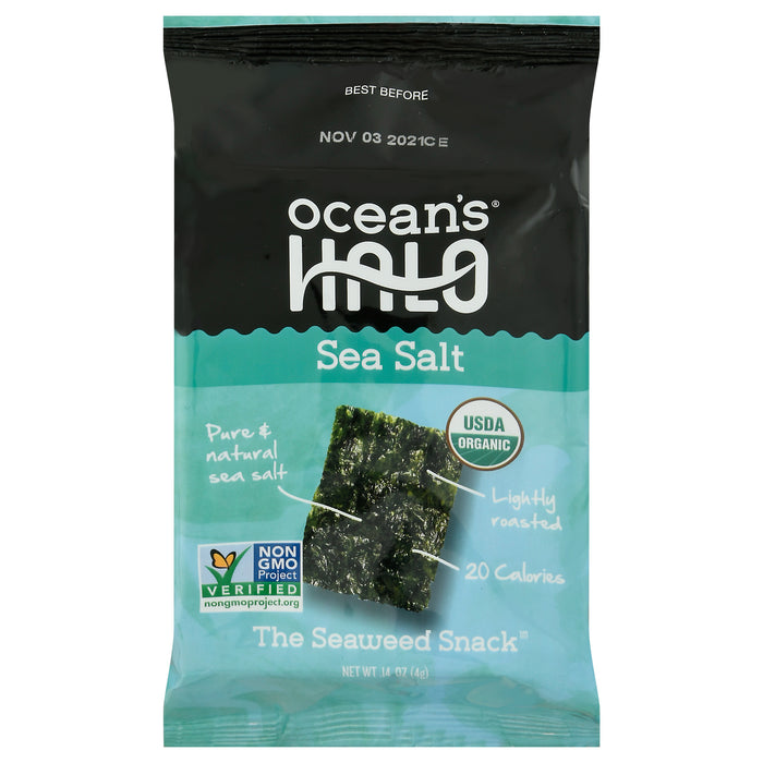 Ocean's Halo Lightly Roasted Sea Salt Seaweed 0.14 oz