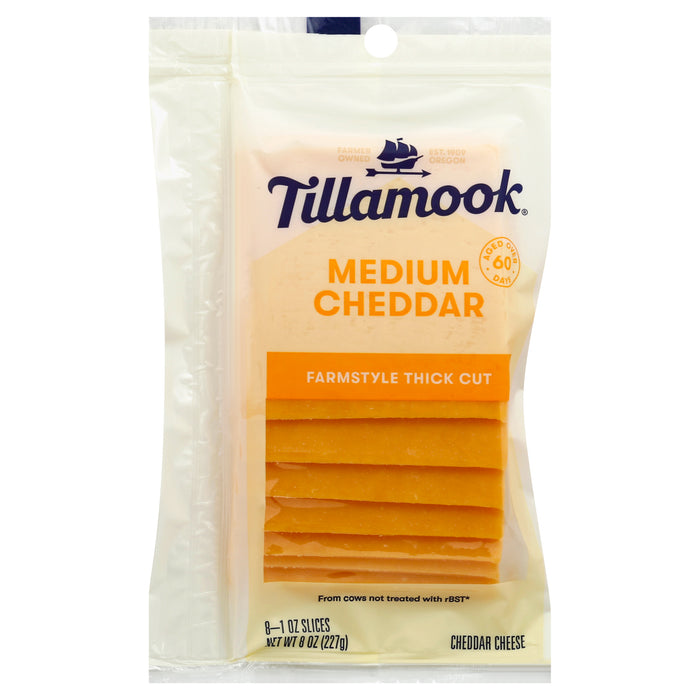 Tillamook Cheese - Medium Cheddar Slices 8 ea