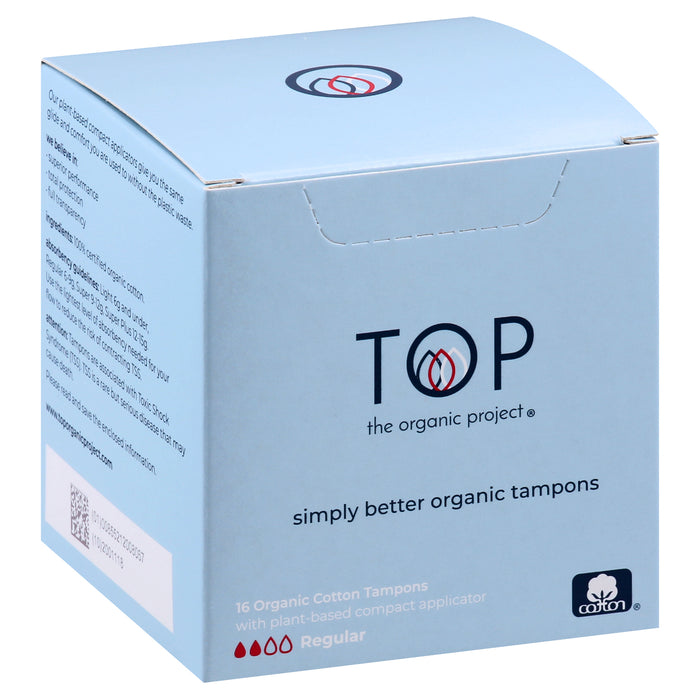Top Organic Regular Tampons 16 ea