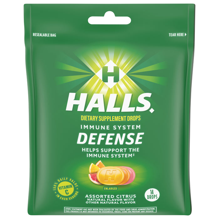 Hall's Defence Vitamin C Drops, 14 ct