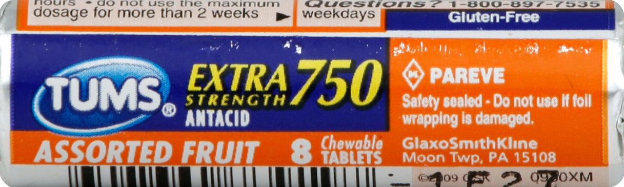 TUMS Antacids, Assorted Fruit Flavor