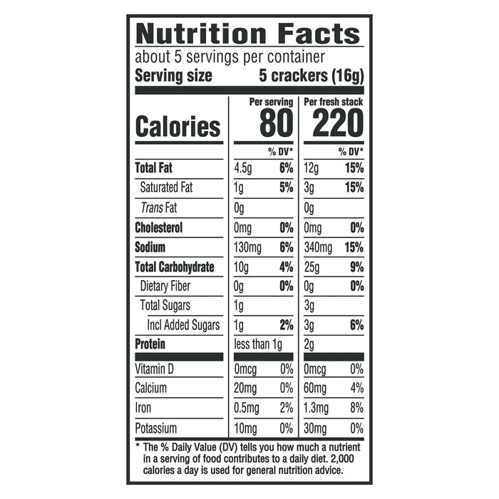 Nabisco Ritz Original Fresh Stacks Crackers 2.95 oz. Pack