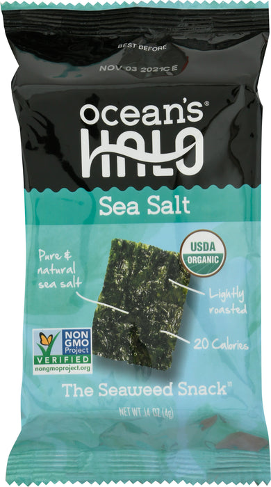 Ocean's Halo Lightly Roasted Sea Salt Seaweed 0.14 oz