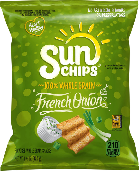 SunChips Flavored Whole Grain Snacks French Onion 1 1/2 Oz