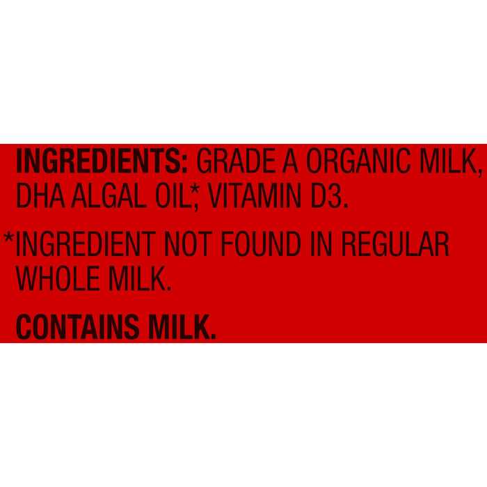 Horizon Organic Whole DHA Omega-3 Milk, Half Gallon