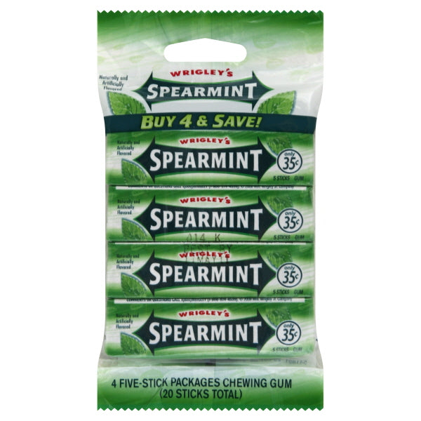 Spearmint Chewing Gum 4 ea