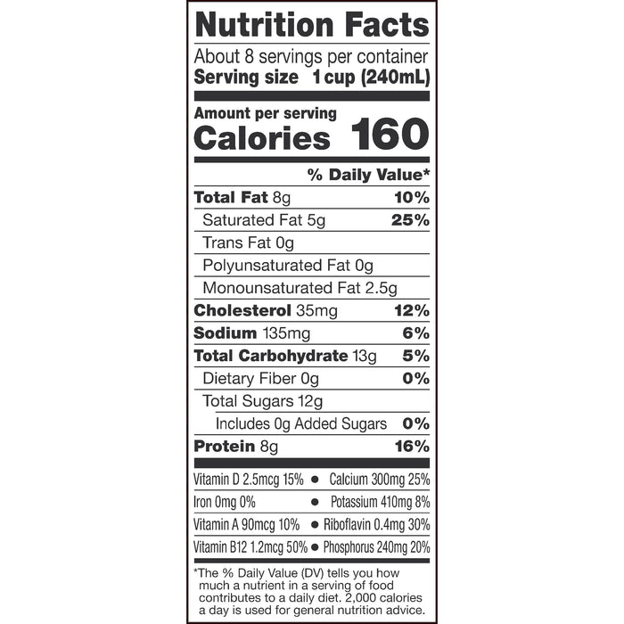 Horizon Organic Whole DHA Omega-3 Milk, Half Gallon