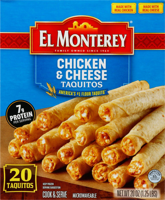 El Monterey Chicken & Cheese Taquitos 20 ea
