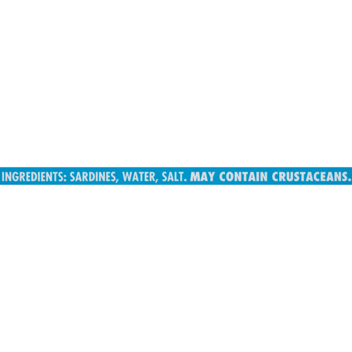 Beachcliff Sardines in Water, 3.75 oz