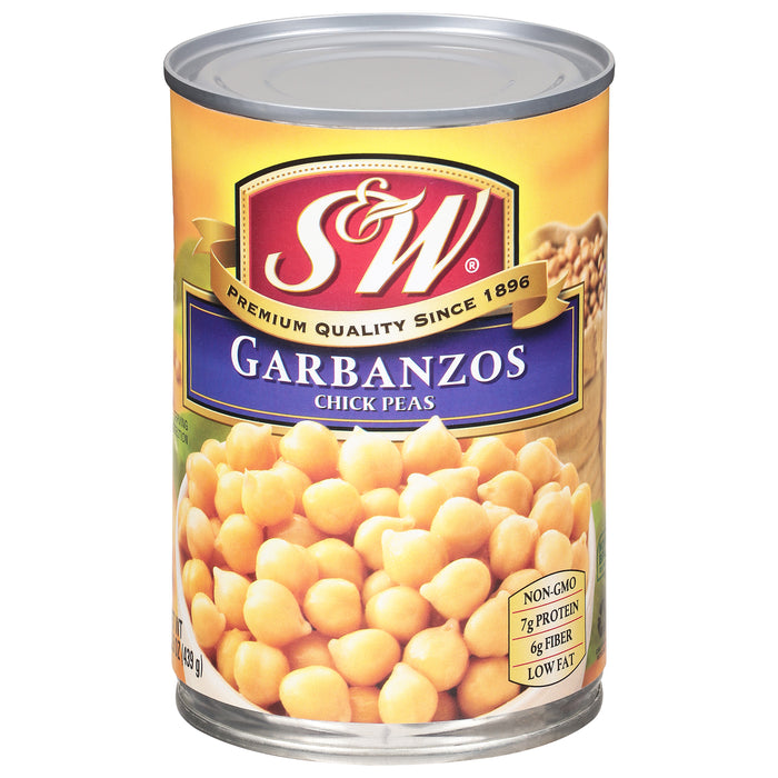 S&W - Garbanzo Beans, 15.5 oz