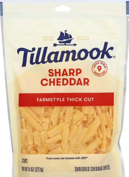 Tillamook Shredded Cheese - Sharp Cheddar 8 oz