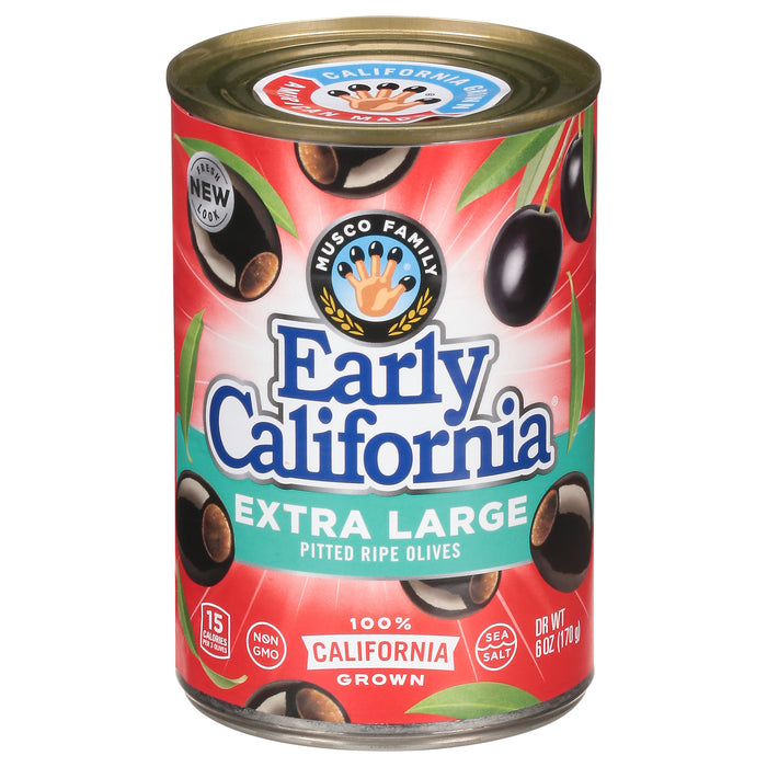 Early California Extra Large Pitted Ripe Olives 6 oz