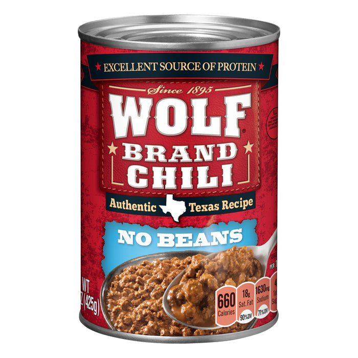 Wolf Brand No Beans Chili 15 oz
