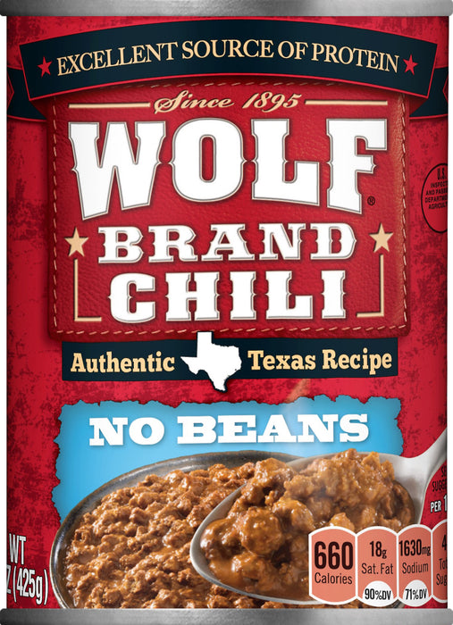 Wolf Brand No Beans Chili 15 oz