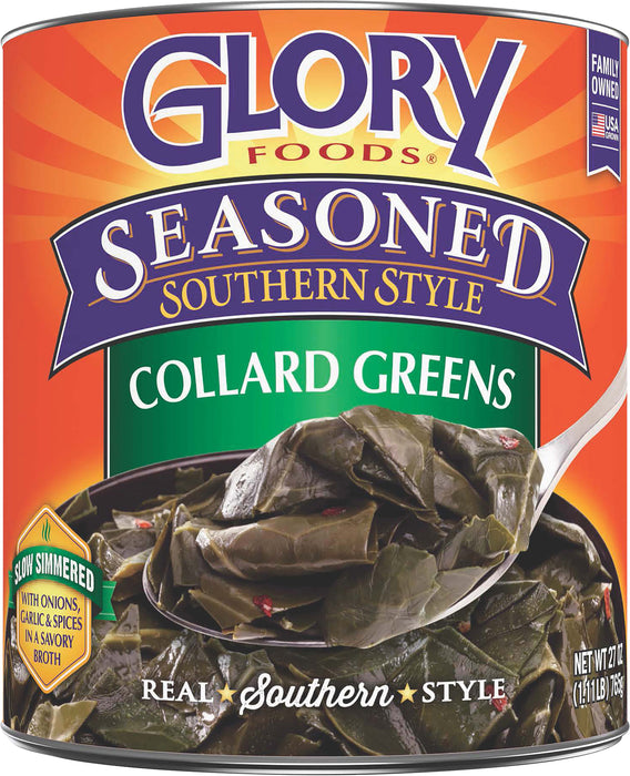 Glory Foods Southern Style Seasoned Collard Greens 27 oz