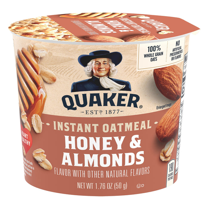 Quaker Honey & Almonds Instant Oatmeal 1.76 oz