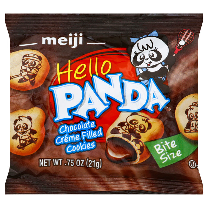 Meiji Hello Panda Cookies, Chocolate, 0.75 oz