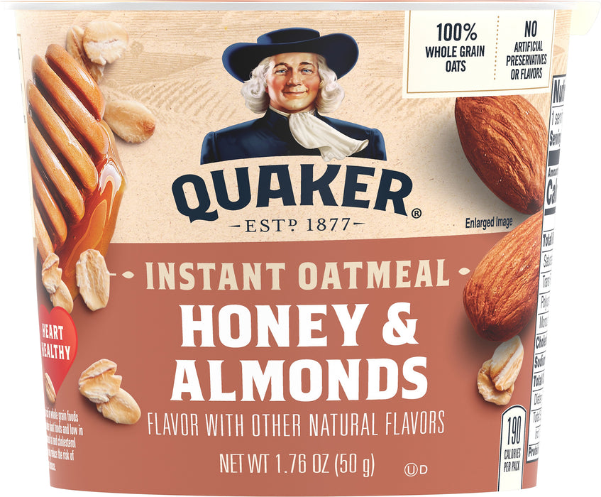 Quaker Honey & Almonds Instant Oatmeal 1.76 oz