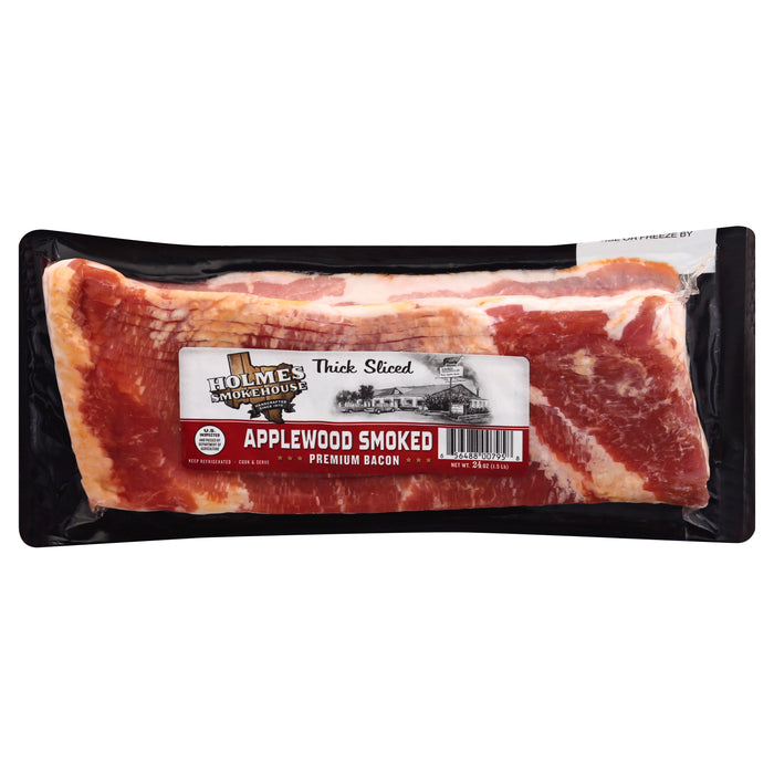 Holmes Smokehouse Thick Sliced Applewood Smoked Premium Bacon 24 oz