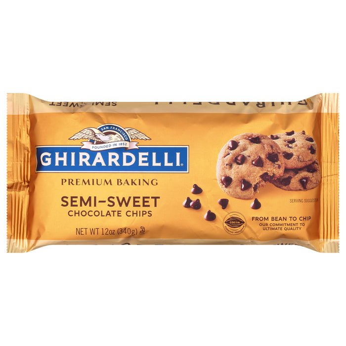 Ghiradelli - Semi-sweet Chocolate Baking Chips, 12 oz