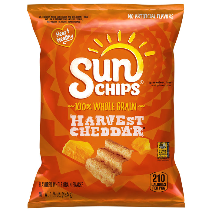 Sun Chips Harvest Cheddar Whole Grain Snacks 1.5 oz