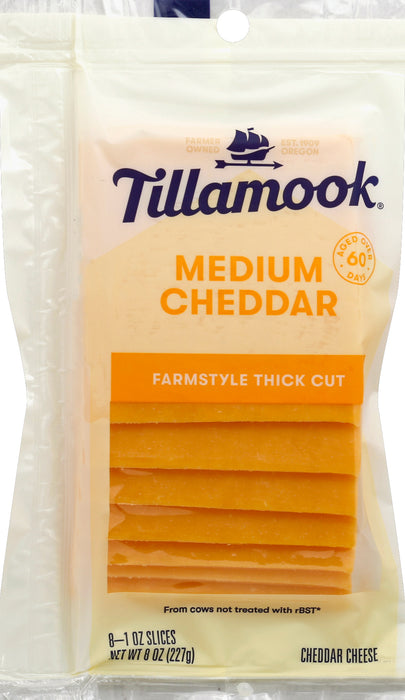 Tillamook Cheese - Medium Cheddar Slices 8 ea