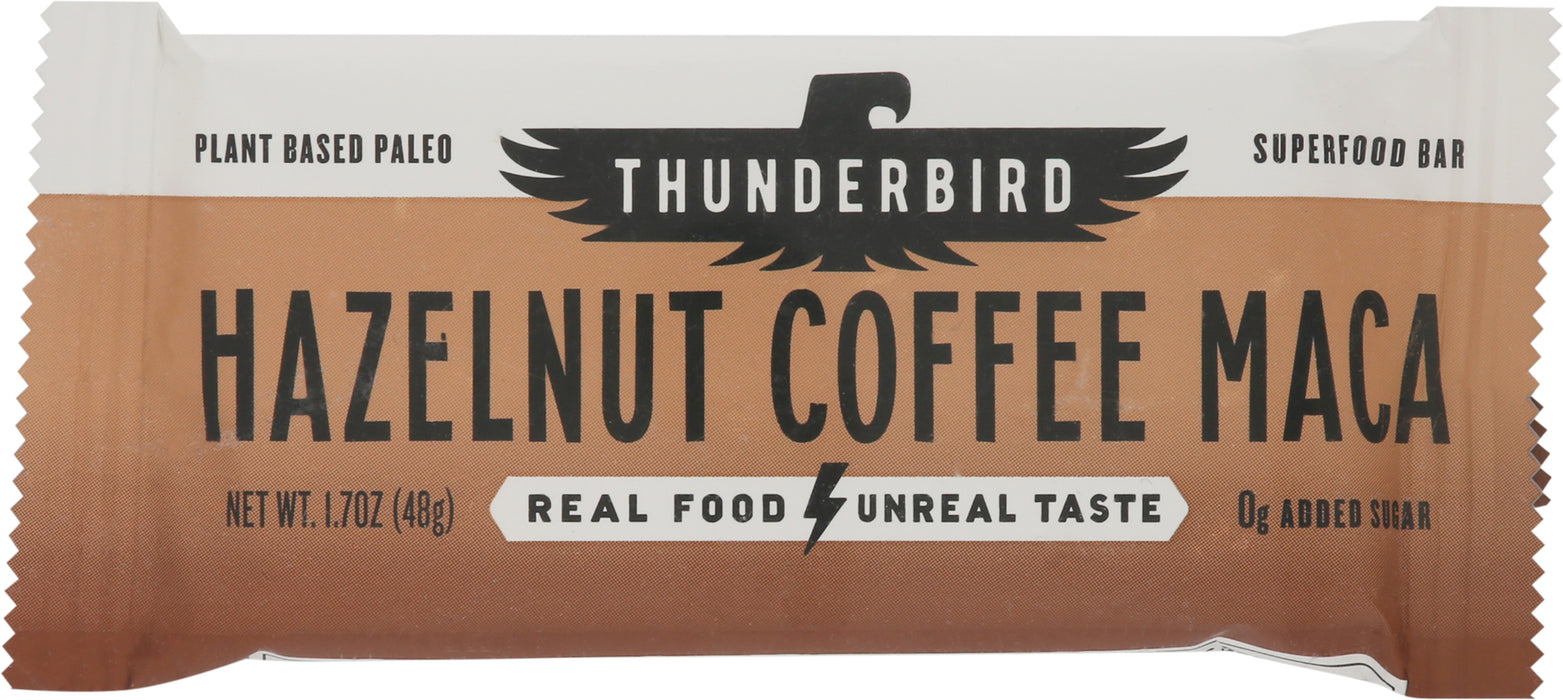 Thunderbird Hazelnut Coffee Maca Superfood Bar 1.7 oz