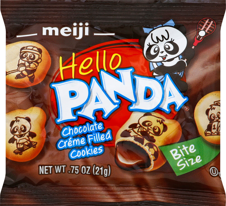 Meiji Hello Panda Cookies, Chocolate, 0.75 oz